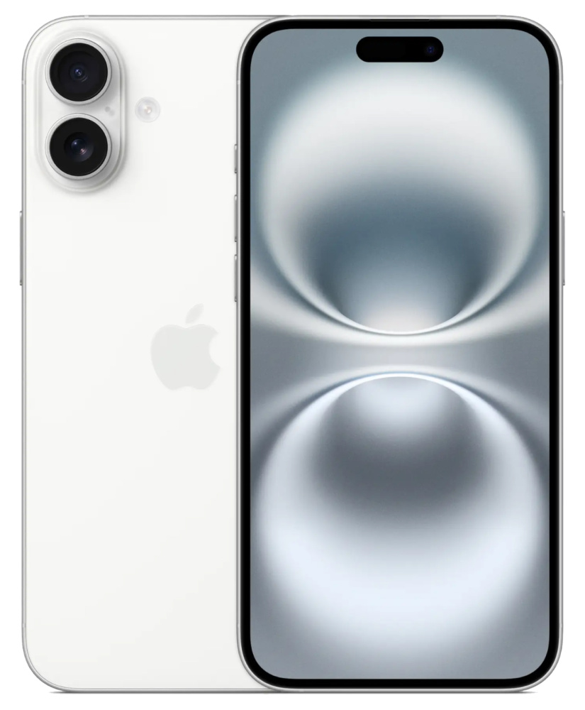 Apple iPhone 16 Plus SIM + eSIM, 128 Гб, Белый (Без RuStore)