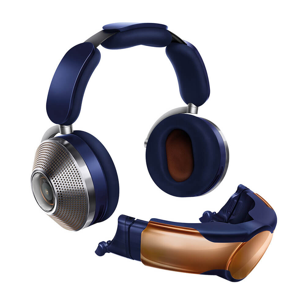 Беспроводные наушники Dyson Zone с очистителем воздуха, берлинская лазурь/медь