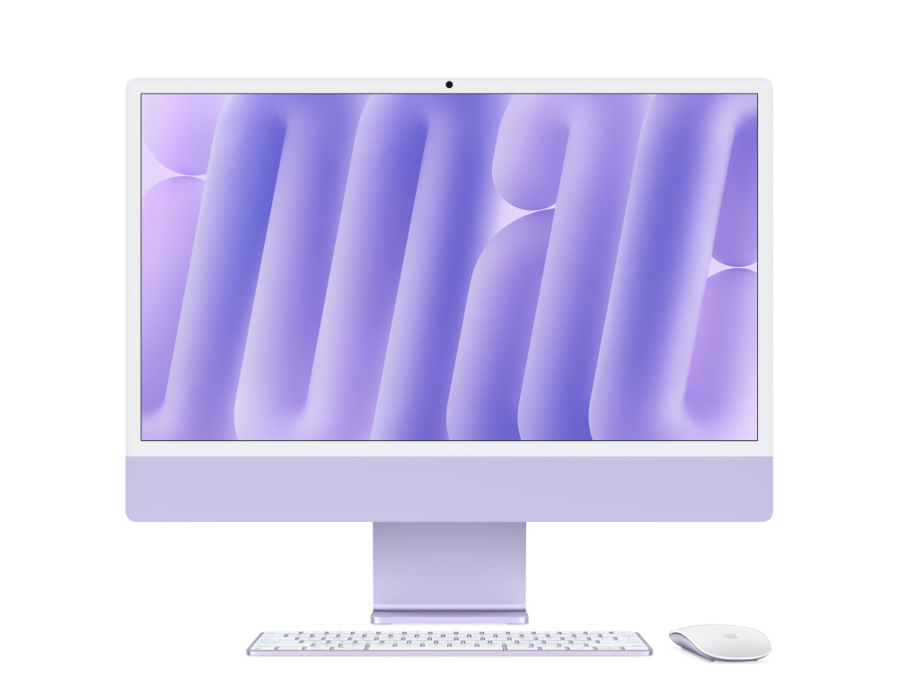Apple iMac 24" Retina 4,5K, M4, 8 CPU, 16 Гб/256 Гб, Фиолетовый