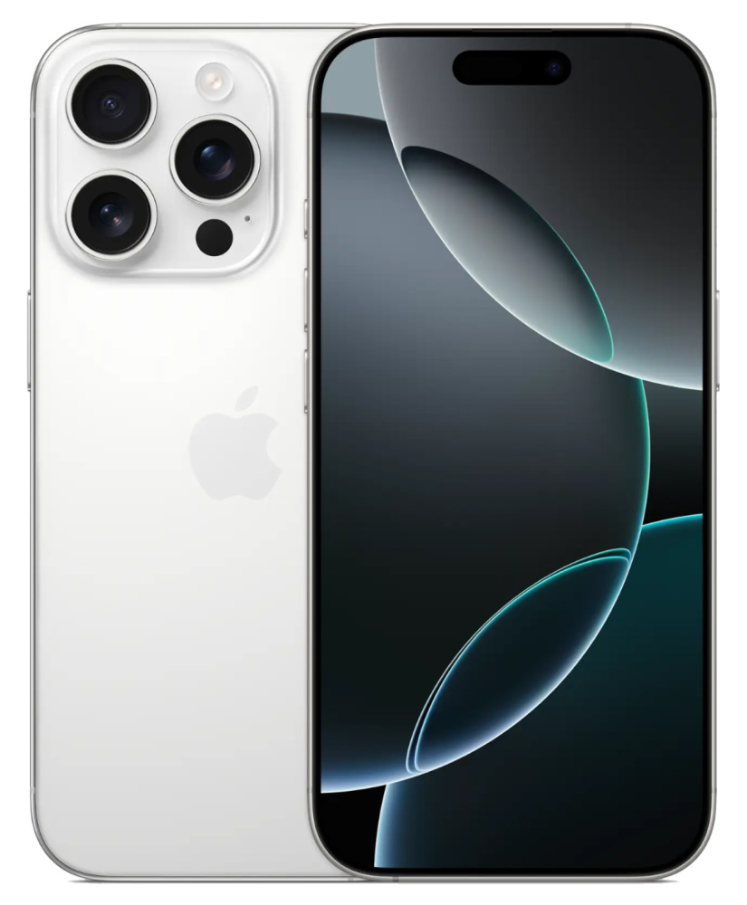 Apple iPhone 16 Pro SIM + eSIM, 128 Гб, Белый (White Titanium) (Без RuStore)