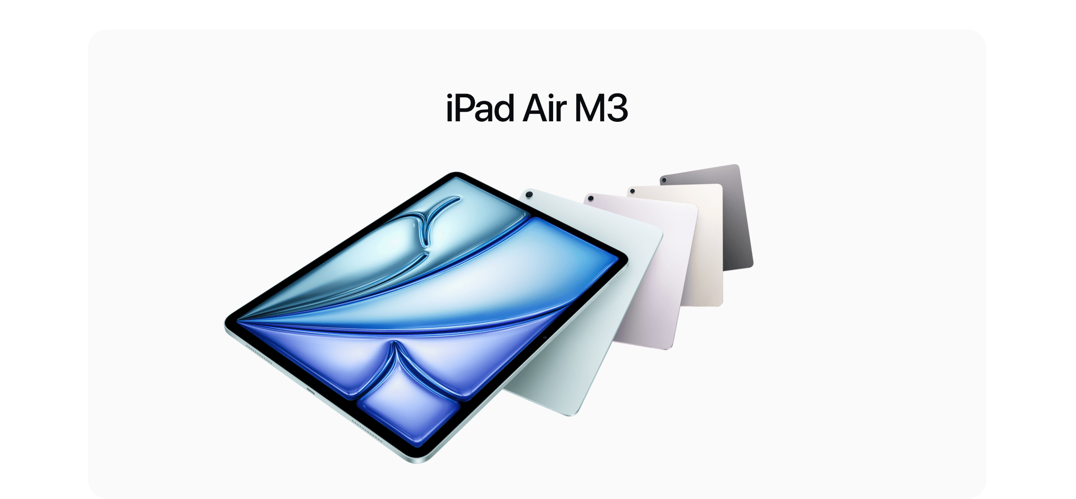 Apple iPad Air M3 (2025) 11" дюймов, wi-fi+cellular, 256 Гб, Голубой (Без RuStore) - 1