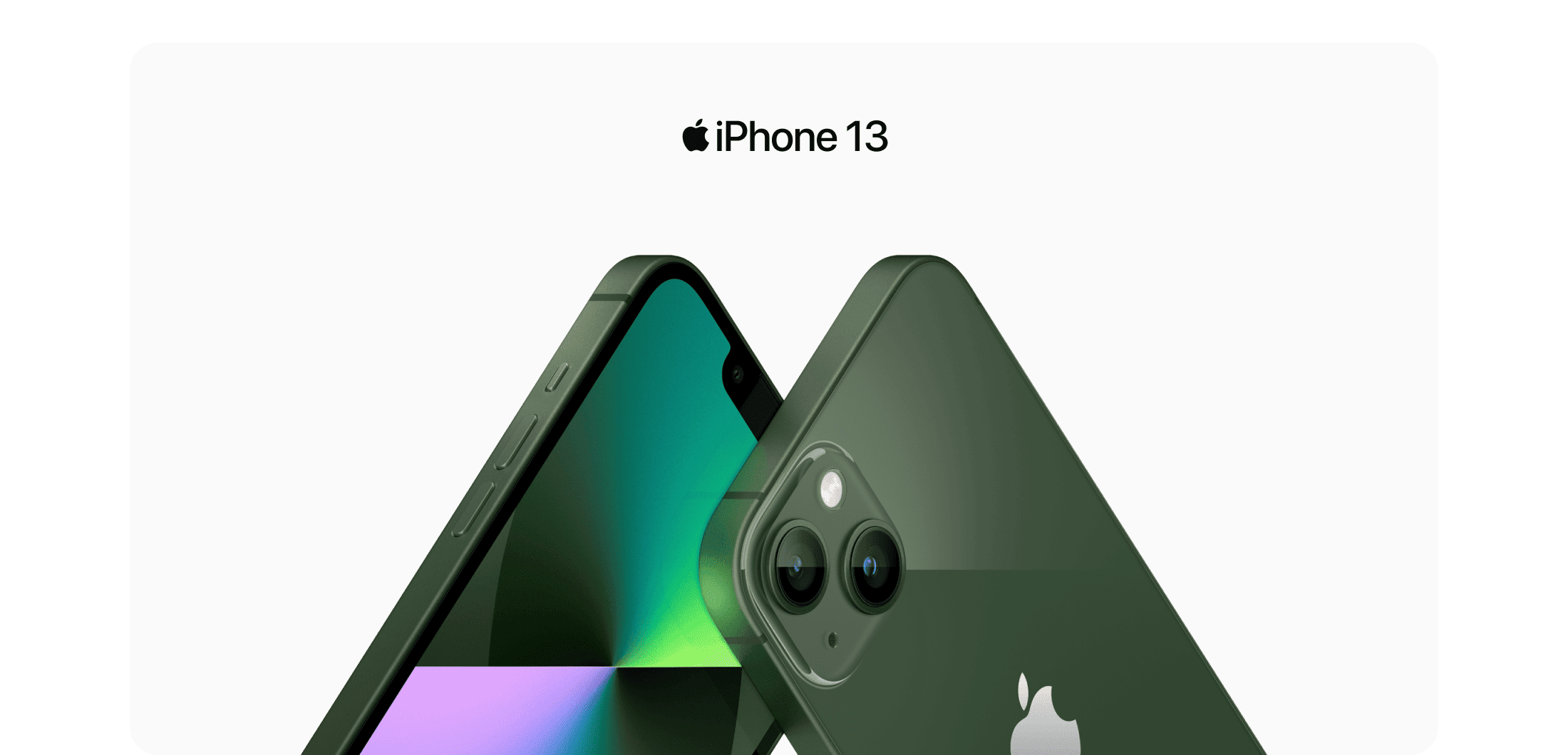 Apple iPhone 13 SIM + eSIM, 128 Гб, Зеленый (Без RuStore) - 1