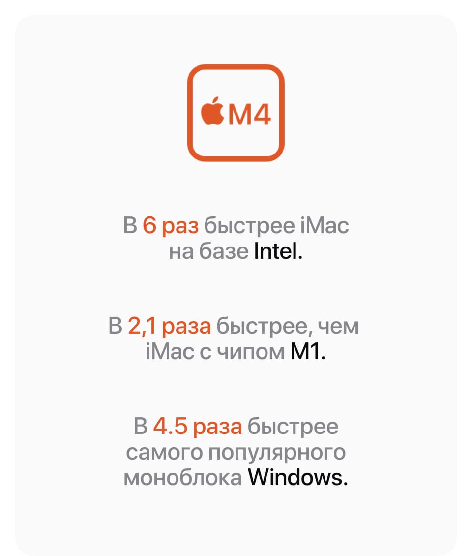 Apple iMac 24" Retina 4,5K, M4, 10 CPU, 16 Гб/512 Гб, Зеленый - 15