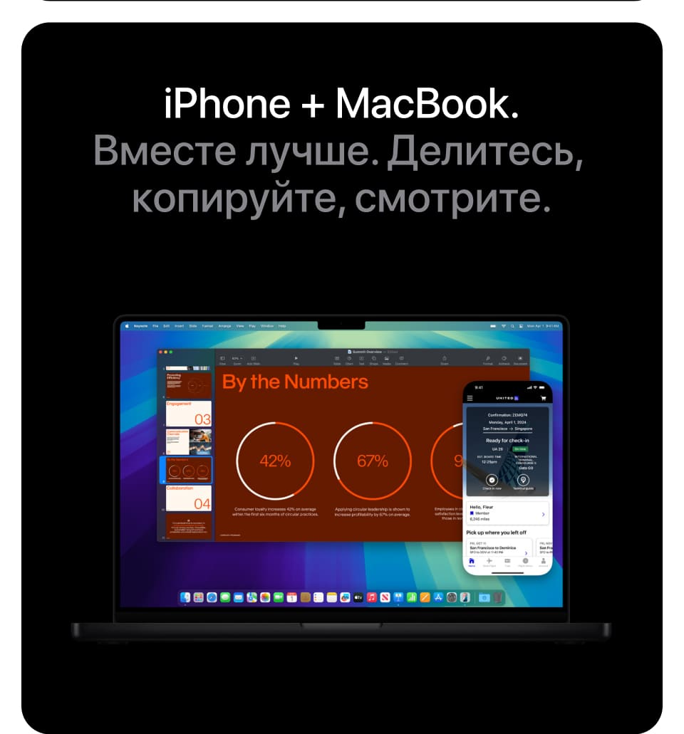 Apple MacBook Pro 14" (M4, 2024), 16 ГБ/1 Тб, Серебро - 13