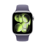 Apple Watch Series 11, 42 мм, корпус из алюминия цвета Серебро, ремешок спортивный, цвет фиолетовый туман, M/L