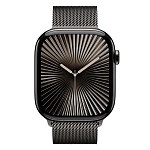 Apple Watch Series 10, 46 мм, корпус из алюминия цвета Графит, ремешок Milanese, цвет графит, M/L