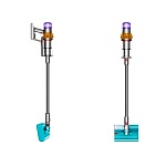 Беспроводной пылесос с влажной уборкой Dyson V15s Detect Submarine SV47, Yellow/Nickel