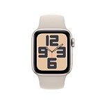 Apple Watch SE, 40 мм, корпус из алюминия цвета Сияющая звезда, ремешок спортивный, цвет сияющая звезда, M/L