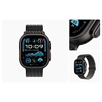 Apple Watch Ultra 2, 49 мм, корпус из титана цвета Чёрный (Black Titanium), ремешок Trail, цвет черный, M/L
