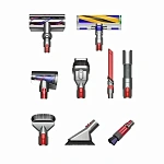 Вертикальный пылесос Dyson V15 Detected Fluffy Blue/Nickel, 8 насадок