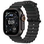 Apple Watch Ultra 3, 49 мм, корпус из титана цвета Чёрный (Black Titanium), ремешок Ocean, цвет черный