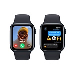 Apple Watch SE, 40 мм, корпус из алюминия цвета Тёмная ночь (Midnight), ремешок спортивный, цвет тёмная ночь (midnight), M/L