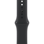 Apple Watch Series 11, 46 мм, корпус из алюминия цвета Серый космос, ремешок спортивный, цвет черный, M/L