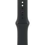 Apple Watch Series 11, 42 мм, корпус из алюминия цвета Чёрный оникс, ремешок спортивный, цвет черный, M/L