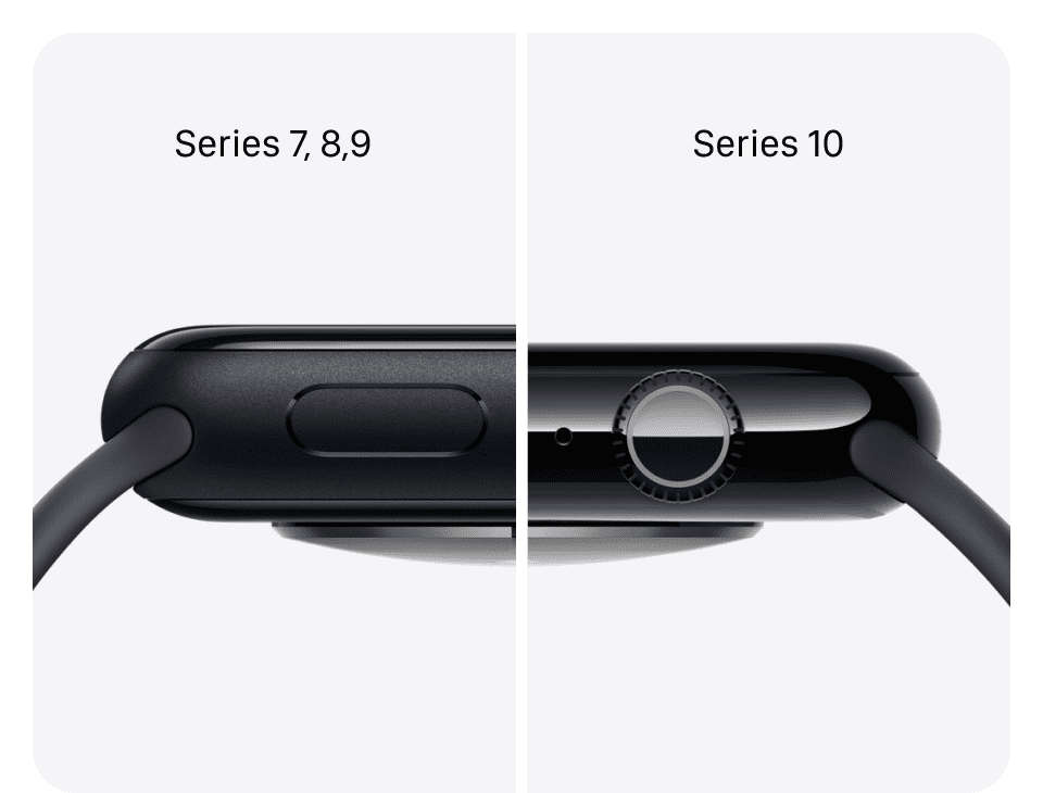 Apple Watch Series 10, 46 мм, корпус из алюминия цвета Розовое золото, ремешок спортивный, цвет румянец, M/L - 12