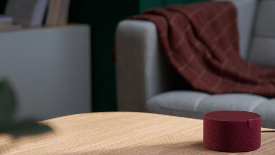 Умная колонка Яндекс Станция Мини 2 с часами, красный гранат №2