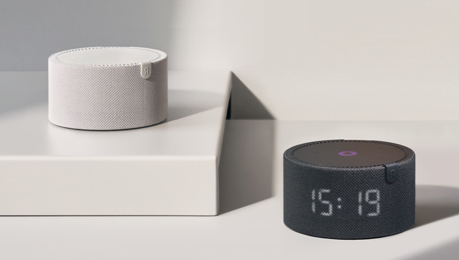 Умная колонка Яндекс Станция Мини 2 с часами, красный гранат №1